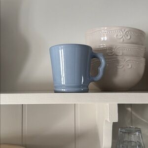 Antique Pale Blue Ironstone Mug